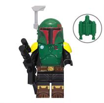 Boba Fett Mandaloriano Star Wars Serie Blocos Boneco