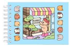 Bobbie Goods Livro Caderno Colorir Capa Dura Arte Infantil Cor Azul