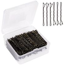 Bobby Pins PURPLESKY 400 unidades de marrom largo para cabelos grossos