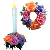 Bobeches Jogo Com 2 Guirlandas Ø13cm Para Castiçais.