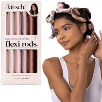 Bobes de Cabelo Kitsch de Cetim Sem Calor para Cachos 6 pcs Bobes de Cabelo Kitsch de Cetim Sem Calor para Cachos 6 pcs