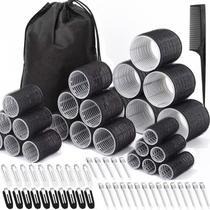 Bobes para cabelo JZko 66 peças com 4 tamanhos, presilhas, pente e bolsa Bobes para cabelo JZko 66 peças com 4 tamanhos, presilhas, pente e bolsa