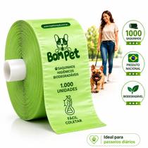 Bobina 1000 saquinhos higiênicos biodegradáveis cata caca pet