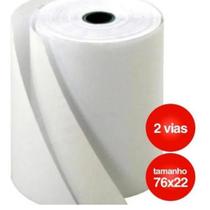 Bobina 76x22 2 Vias Branca Autocopiativo Caixa 30