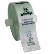 Bobina c/ 1000 saquinhos higiênicos biodegradáveis pega caca - Bom Pet