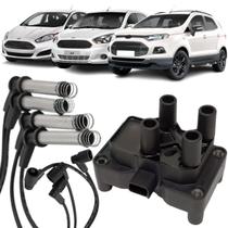 Bobina + Cabos Vela Fiesta Ka Courier 1.0 1.6 de 2008 a 2014