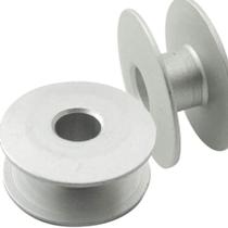 Bobina carretilha de alumínio para máquina de costura reta industrial, Zig zag Bobina carretilha de alumínio para máquina de costura reta industrial, Zig zag