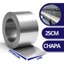Bobina chapa Folha Alumínio calha rufo telhado 25cm com 20M Bobina chapa Folha Alumínio calha rufo telhado 25cm com 20M