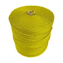 Bobina Corda Fio 4Mm Trançada Polietileno - Amarelo