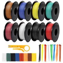 Bobina de arame DEKIEVALE 18 AWG trançada de 5 m cada 8 cores de silicone Bobina de arame DEKIEVALE 18 AWG trançada de 5 m cada 8 cores de silicone