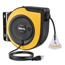 Bobina de Cabo Retrátil DEWENWILS 60 Pés - Heavy Duty 15A - UL Listada