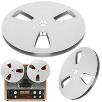 Bobina De Fita Virgem De 7 Polegadas Em Liga De Alumínio Com 3 Furos, Peça De Reposição Para Máquina