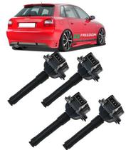 Bobina de ignição audi a3 a4 vw passat golf gti 1.8 turbo 150cv 1997 á 2005 kit c/4 unidades