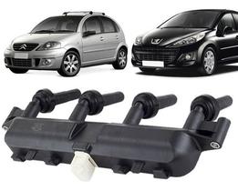 Bobina de ignição citroen c3 peugeot 206 207 1.4 flex - 597079 conector cinza Bobina de ignição citroen c3 peugeot 206 207 1.4 flex - 597079 conector cinza