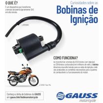 Bobina de ignição Dafra Citycom 300I 2010 a 2016 GAUSS Bobina de ignição Dafra Citycom 300I 2010 a 2016 GAUSS