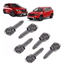 Bobina de ignição fiat freemont 2.4 dodge journey 300c 3 pinos - kit c/ 6