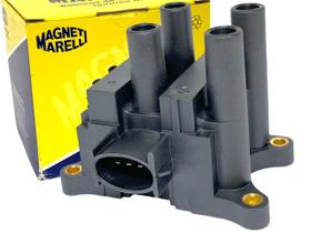 Bobina de Ignição Fiesta Ka Ecosport Courier Zetec Rocam 1999 a 2010 MAGNETI MARELLI