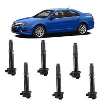 Bobina de ignição ford fusion 3.0 v6 2009 á 2012 2 pinos - kit c/ 6 Bobina de ignição ford fusion 3.0 v6 2009 á 2012 2 pinos - kit c/ 6