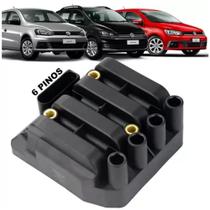 Bobina de Ignição Gol Bola G5 Fox Voyage Jetta Polo Bora 1.0 e 2.0 com 6 Pinos VW - Ymax