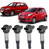 Bobina de ignição jac j2 j3 j5 1.4 1.5 lifan x60 1.8 2011 á 2016 - 19005277 kit c/4 unidades Bobina de ignição jac j2 j3 j5 1.4 1.5 lifan x60 1.8 2011 á 2016 - 19005277 kit c/4 unidades