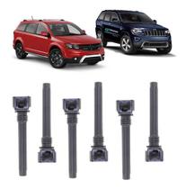 Bobina de ignição jeep grand cherokee dodge journey 3.2 3.6 v6 - kit c/ 6