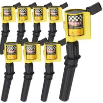 Bobina de ignição MegaFlint High Performance, pacote com 8 unidades para Ford V8 Bobina de ignição MegaFlint High Performance, pacote com 8 unidades para Ford V8