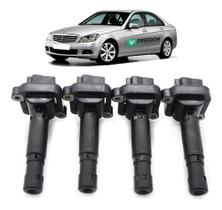 Bobina de ignição mercedes-benz c180 c200 c230 clc 200 slk 200 1.8 16v 2003 á 2011 - kit c/ 4 uni. Bobina de ignição mercedes-benz c180 c200 c230 clc 200 slk 200 1.8 16v 2003 á 2011 - kit c/ 4 uni.