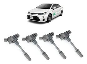 Bobina de ignição toyota corolla corolla cross prius 1.8 híbrido 2016 a 2021 kit 4