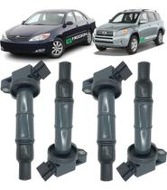 Bobina de ignição toyota rav4 2.0 2.4 2001 á 2008 camry 2.4 2002 á 2010 kit c/4 unidades