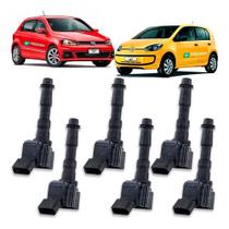 Bobina de ignição vw gol fox saveiro jetta up! audi a3 a1 030905110b - kit com 6