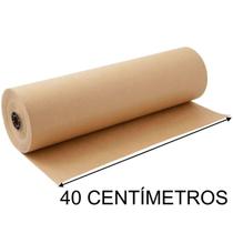 Bobina de papel kraft de 40 cm resistente reforçado balcão bancada mesa e-commerce embalagem