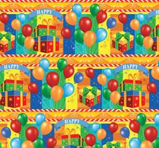 Bobina de Papel para Embrulho de Presente 40cmx100m Infantil