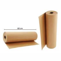 Bobina de Papel Pardo Semi Kraft 60cm x 2kg Embalagem e Proteção de Caixas