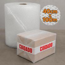 Bobina de Plástico Bolha 40cm x 100m com 25 Micras de Proteção Eficiente - Tutti Suprimentos