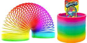 Bobina de plástico Fidget Toy JA-RU Big Magic Rainbow Color