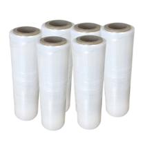 Bobina Filme Stretch Transparente Manual 50Cm 24Kg Kit 6 Bobina