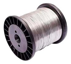 Bobina Fio De Aço Inox Bufallo Inox Arame Para Cerca Elétrica 0,45mm 315G aproximadamente 200 Metros