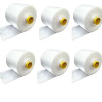 Bobina Fundo Estrela com Caixa 6 rolos Saco Plástico Frutas Legumes 37CM X 55cm Cm Tamanho G