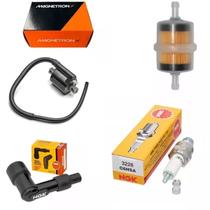 Bobina Ignição Biz 100 98 À 05 + Vela + Filtro + Cachimbo