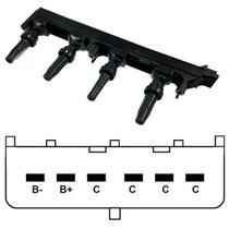 Bobina Ignicao C4 C5 C8 307 407 807 Expert 6 Pino 9656695780 215977164 597087 597092 Sem Modulo Bobina Ignicao C4 C5 C8 307 407 807 Expert 6 Pino 9656695780 215977164 597087 597092 Sem Modulo