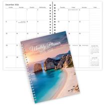Bobina mensal A5 15x21cm Planner Zuozee 2025-2027 Bobina mensal A5 15x21cm Planner Zuozee 2025-2027