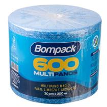 Bobina Pano Multiuso Limpeza 600un Picotado 20x300M Azul