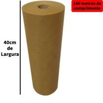 Bobina Papel Marrom Kraft Natural 80 gramas 40 centímetros X 140 metros Scrity para Embalagem, Envelopamento e Proteção