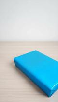 Bobina Papel Presente Couchê 60cm x 100m Azul Celeste