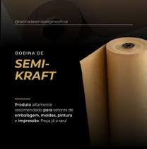 Bobina papel Semi-Kraft marron