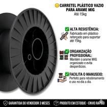 Bobina Para Enrolar Carretel Plástico Forte 15kg Resistente