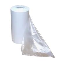 Bobina picotada 25 x 35 c/ 350 solda fundo saco plastico transparente