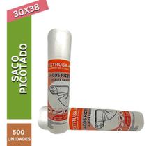 Bobina Picotada 30x38 Fardo C/10 Rolos De 500 Sacos Cada