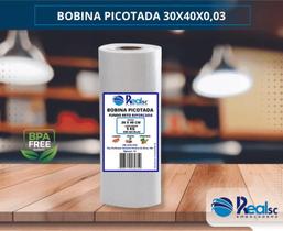 Bobina Picotada -30x40x0,03 - Reforçada- C/500 Unidades