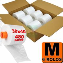 Bobina Picotada Fundo Estrela Caixa 6 Rolos Reforçada Resistente Clavi Shop Hortifruti Varejão Açougue